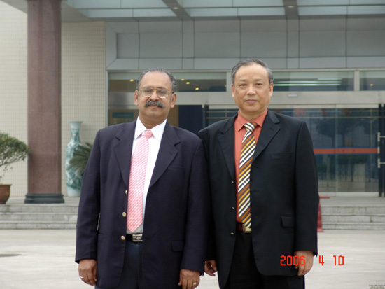 印度紧密纺协会理事V.S.Velayutham考察我司